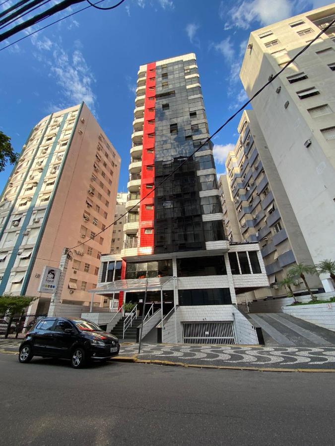 Flat - Acomoda Ate 4 Hospedes - Bairro Do Gonzaga - Santos Sp Exteriör bild